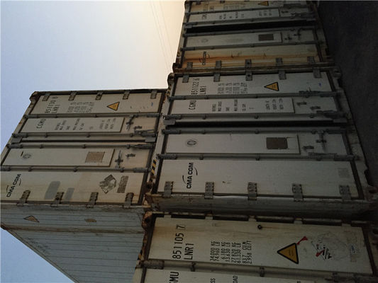 중국 판매 높은 입방체 선적 컨테이너를 위한 사용한 스테인리스 냉동차는 13.11m 길이를 치수를 잽니다 협력 업체