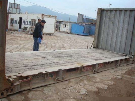 중국 발송 편평한 선반은 강철 저장 그릇 20GP 6.06m 길이를 사용했습니다 협력 업체